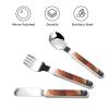 3-Piece Kids Silverware Set, Stainless Steel Reusable Children Safe Knife Spoon Fork Set With Storage Case Real Fish Children Flatware Set For Kids Lunch Box view 3