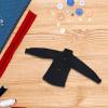 1:6 Scale Action Figure Shirt Doll Clothes Realistic Prop Fancy Dress Miniature Clothing for 12 inch Male Dolls Accessories, Black view 4