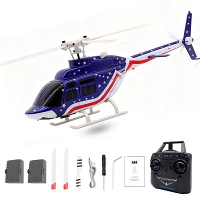 Actualia RC ERA A60 MINI Bell 206 Helicopter, 1/42 Scale Four-Channel Single-Rotor Remote Control Helicopter with Altitude Hold, RTF Hobby RC Aircraft Model for Enthusiast