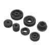 7pcs or Y4RO YK4081PRO, RC Car Gear Set, Hardened Steel Replacement Parts, 1:10 Scale CING Car Gear Set with Black Oxidation, view 2