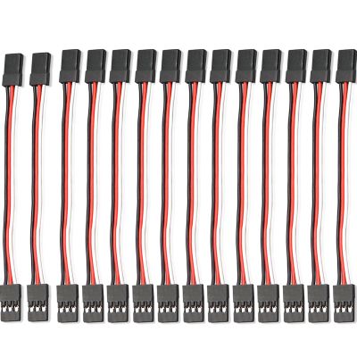 15PCS RC Servo Y Extension Cable 3-Pin Male to 1 Female Y Harness Splitter, 200mm Servo Extension Wire Compatible with JR Futaba JST for RC Car Airplane Helicopter