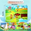 SyrmMatu Felt Board Story Sets, Farm Animals Felt Story Board, Early Learning Interactive Wall Hanging Boards for Family Christmas Role Playing (Farm C) view 2