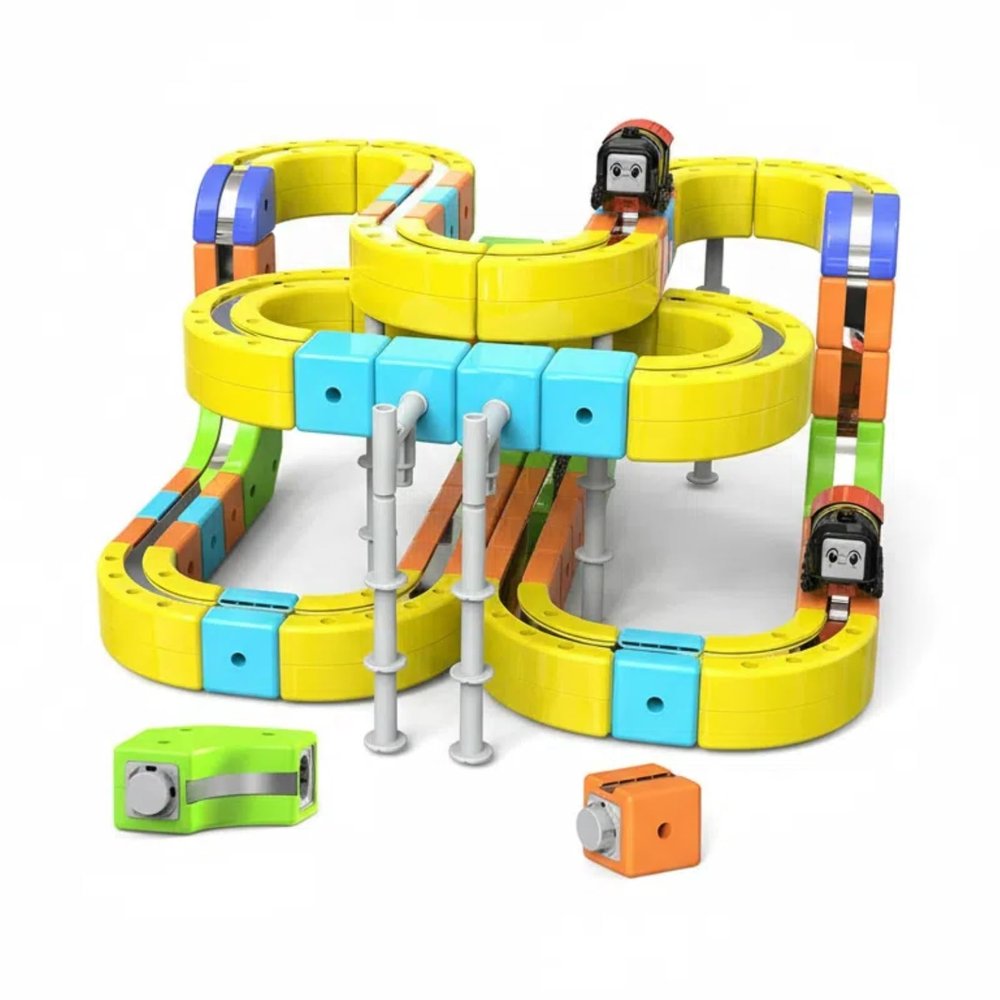 Electric Train Set for Kids 4 6 7 8 Year Old Boys GirlsMagnetic Monorail ravity-Defying 3D Embedded Layouts & Motorized Levitation, USB Charging, STEM Learning Gift
