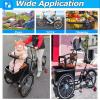 Inverted Pedal Tricycle with Front Large Seat,Adult Tricycle with Training Wheels to Pickup Kids,Pets,Dual Brakes,3 Wheels Bike,Pedal Assist Cruiser Trike for Cycling, Outing, Picnic view 2