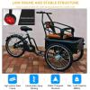 Inverted Pedal Tricycle with Front Large Seat,Adult Tricycle with Training Wheels to Pickup Kids,Pets,Dual Brakes,3 Wheels Bike,Pedal Assist Cruiser Trike for Cycling, Outing, Picnic view 4