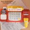 Aqur2020 Cash Register Toy, Intelligent Recognition Voice Pretend Cash Register with Checkout Scanner and Play Food Set for Kids Ages 3 to 8 (Red) view 2
