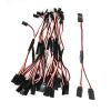 15PCS RC Servo Y Extension Cable 3-Pin Male to Dual Female Y Harness Splitter, 200mm Servo Extension Wire Compatible with JR Futaba JST for RC Car Airplane Helicopter view 1