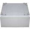 LG Signature WDP8S 29 inch Brushed Platinum Steel Laundry Pedestal with Storage Drawer