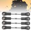 4Pcs 7787mm M4 S Stee Servo Pull Rod Age Tie Rod, RC Servo, al Servo Age for 1/8 RC Car, Compatible with Hobao Kraton Red cat view 3