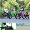 Kids Pedal Bicycle with Double Brakes,Rear Passenger Seat with Belt,Hidden Compartment,3 Wheels Bike Trike for Recreational Cycling, Exercise,Outdoor Picnics,Toddler Tricycle view 4