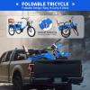 Folding Kids Tricycle with 18" Wheels,3 Wheels Bike for Beginner Riders, Cruiser Bike Trikes Carrying Passengers and Cargo,Caliper Type Brake,Adjustable Seat & Handlebar view 3