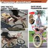 3 Wheels Bike Trike,Single Brake,Carbon Steel Frame,Pedal Tricycle for Recreational Cycling, Exercise,Outdoor Picnics,Rear Passenger Seat with Hidden Compartment view 4