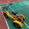 12" Toddler Tricycle, Carbon Steel 3 Wheel Bikes Trikes with Rear Shopping Basket for Outing, Picnic,Adjustable Seat & Handlebar,Single Caliper Brake view 2