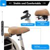 Tandem tricycles with Back seat,Back seat with Belt,Dual Brake,Ride-on Trike with Pedals,Front and Back Baskets,3 Wheels Bicycle,Saddle and Handlebar Height Adjustable view 4