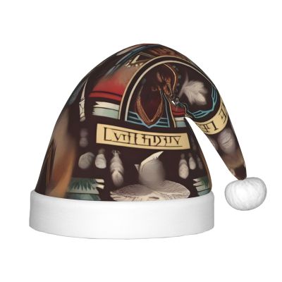XZDZDX Native Legends Christmas Hat for Kids, Holiday Party Costume Accessory with Pom Pom Topper for Festive