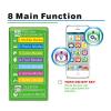 Aqur2020 Learning Phone Toy, Educational Toddler Phone with Music and Sounds for Kids Ages 18+ Months Early Development Travel Toy Boys Girls (White) view 3