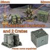 7 Peice Battle Terrain with 1 Bonus Piece - Tabletop Wargame Set - Includes 1 Grimdark Super Computer, 2 Sci-fi Crates, 2 Industrial Exhaust Vents, 2 Futuristic Pallets Loaded with Hi-Tech Canisters view 4
