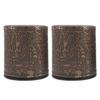 Beaupretty 2Pcs Leather Dice Cups Dice Holder for Table Game Props Party Entertainment Supplies Compact Lightweight Design for Travel and Large Gatherings view 1