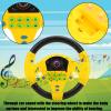 Semme Kids Steering Wheel Toy with Sounds and Lights Simulated Driving Controller for Toddlers Suction Cup Dynamic Music (Yellow) view 3