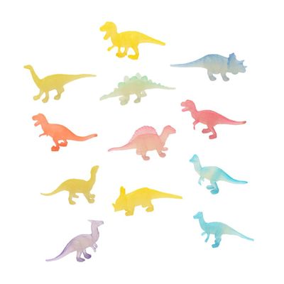 Toyvian 12PCS Glow in Dark Dinosaur Model for Plastic Luminous Dinosaurs with Unique Styles for Party Favors and Daily Play