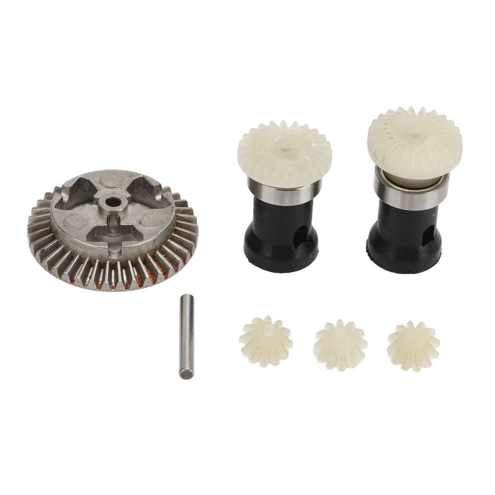 12T 24T 38 Gear Differential Gear Combo Set, Pinion Gear Sets for ZD 1/16 RC Cars, Weight Pla and Steel Pinion Motor Gear Shaft, Replacement