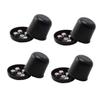 Abaodam 4 Sets Thicken Broken-Resistant Dice Cup with Transparent Anti-Cheating Cover and Dices Black Dice Box for Ktv Bar Party Game Fun view 1
