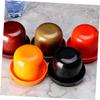 Abaodam 4 Sets Thicken Broken-Resistant Dice Cup with Transparent Anti-Cheating Cover and Dices Black Dice Box for Ktv Bar Party Game Fun view 3