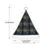 DRTGEDS Beautiful Peacock Picture Printing 14.2 X 11 Inch Santa Hat Christmas Winter Holiday Party Headwear Accessories Supplies view 3