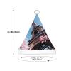 DRTGEDS Oil Painting Paris Eiffel Tower Printing 14.2 X 11 Inch Santa Hat Christmas Winter Holiday Party Headwear Accessories Supplies view 3