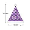 DRTGEDS Purple Butterfly Print Printing 14.2 X 11 Inch Santa Hat Christmas Winter Holiday Party Headwear Accessories Supplies view 3