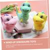 CVUTOVO 3Pcs Wind-up Dinosaur Cartoon Animal Playthings Fun Jumping Running Educational Design Safe Random Color view 2