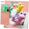 CVUTOVO 3Pcs Wind-up Dinosaur Cartoon Animal Playthings Fun Jumping Running Educational Design Safe Random Color view 3