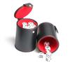 Beaupretty Dice Cup with Double-Layer PU Cover Includes Dice Shaker Cup Portable Game Accessory for Table Games, Bar Entertainment Family Gatherings view 3