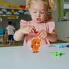 CVUTOVO Wind-up Animal Bear for Jumping Clockwork Plaything Compact Plush Simulation Fun Garden Decoration Enhances Hand Skills and Intelligence view 3