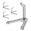 Abaodam 4pcs Action Figure Display Stands for Mecha Models Plastic Doll Holder Supports for Q Version Hg Scale Quick Assembly and Stable Model Display Base view 1
