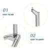 Abaodam 4pcs Action Figure Display Stands for Mecha Models Plastic Doll Holder Supports for Q Version Hg Scale Quick Assembly and Stable Model Display Base view 3