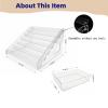 7-Tier Acrylic Button Display Stand & Storage Organizer  2-in-1 Large Capacity Rack for Button Maker Finished Products  Clear Showcase to Store & Display Badges, Cards & Crafts (Fits Multi-Sizes) view 4
