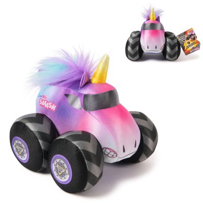 Monster Jam Official 7-inch Plush Truck with Engine Sounds Sparkle Smash