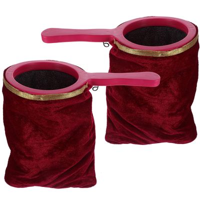 PLAFOPE 2pcs Creative Change Bags with Handles for Lightweight Performance Props for Appear and Disappear Tricks Smooth Edges Portable Stage Trick Pouches for Parties and Weddings