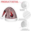 DRTGEDS Red Chicken Printing 14.2 X 11 Inch Santa Hat Christmas Winter Holiday Party Headwear Accessories Supplies view 4