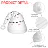 DRTGEDS Eyelash Lip White Printing 14.2 X 11 Inch Santa Hat Christmas Winter Holiday Party Headwear Accessories Supplies view 4