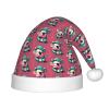 DRTGEDS Cute Pig Printing 14.2 X 11 Inch Santa Hat Christmas Winter Holiday Party Headwear Accessories Supplies view 1