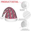 DRTGEDS Cute Pig Printing 14.2 X 11 Inch Santa Hat Christmas Winter Holiday Party Headwear Accessories Supplies view 4