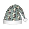DRTGEDS Lamb Printing 14.2 X 11 Inch Santa Hat Christmas Winter Holiday Party Headwear Accessories Supplies view 1