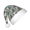DRTGEDS Lamb Printing 14.2 X 11 Inch Santa Hat Christmas Winter Holiday Party Headwear Accessories Supplies view 2