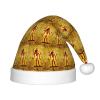 DRTGEDS Ancient Egypt Tribe Series Printing 14.2 X 11 Inch Santa Hat Christmas Winter Holiday Party Headwear Accessories Supplies view 1