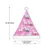 DRTGEDS Many Unicorns Pink Printing 14.2 X 11 Inch Santa Hat Christmas Winter Holiday Party Headwear Accessories Supplies view 3