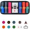 HOLSM-III Top Ceramic Piece Poker Chips Set with Elegant Case, Professional Poker Chips for Ideal for Home Poker, Board Games, Math Counting (300 Piece, Large) view 2