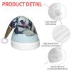 DRTGEDS Husky Dog Printing 14.2 X 11 Inch Santa Hat Christmas Winter Holiday Party Headwear Accessories Supplies view 4