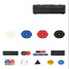 HOLSM-III Top Ceramic Piece Poker Chips Set with Elegant Case, Professional Poker Chips for Ideal for Home Poker, Board Games, Math Counting (500 Piece, No face Value) view 2